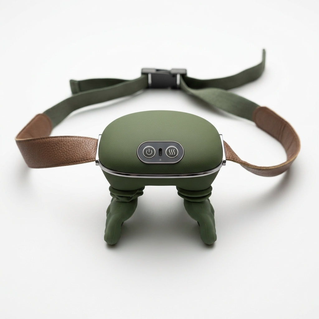 Bærbar Shiatsu Massager - til Nakke, Skuldre & Ryg med Varme