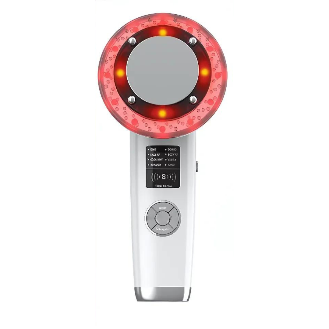 LumiTone 6-i-1 EMS Ansigtsmassageapparat med Rødlysterapi (Inkl. gratis handsker)