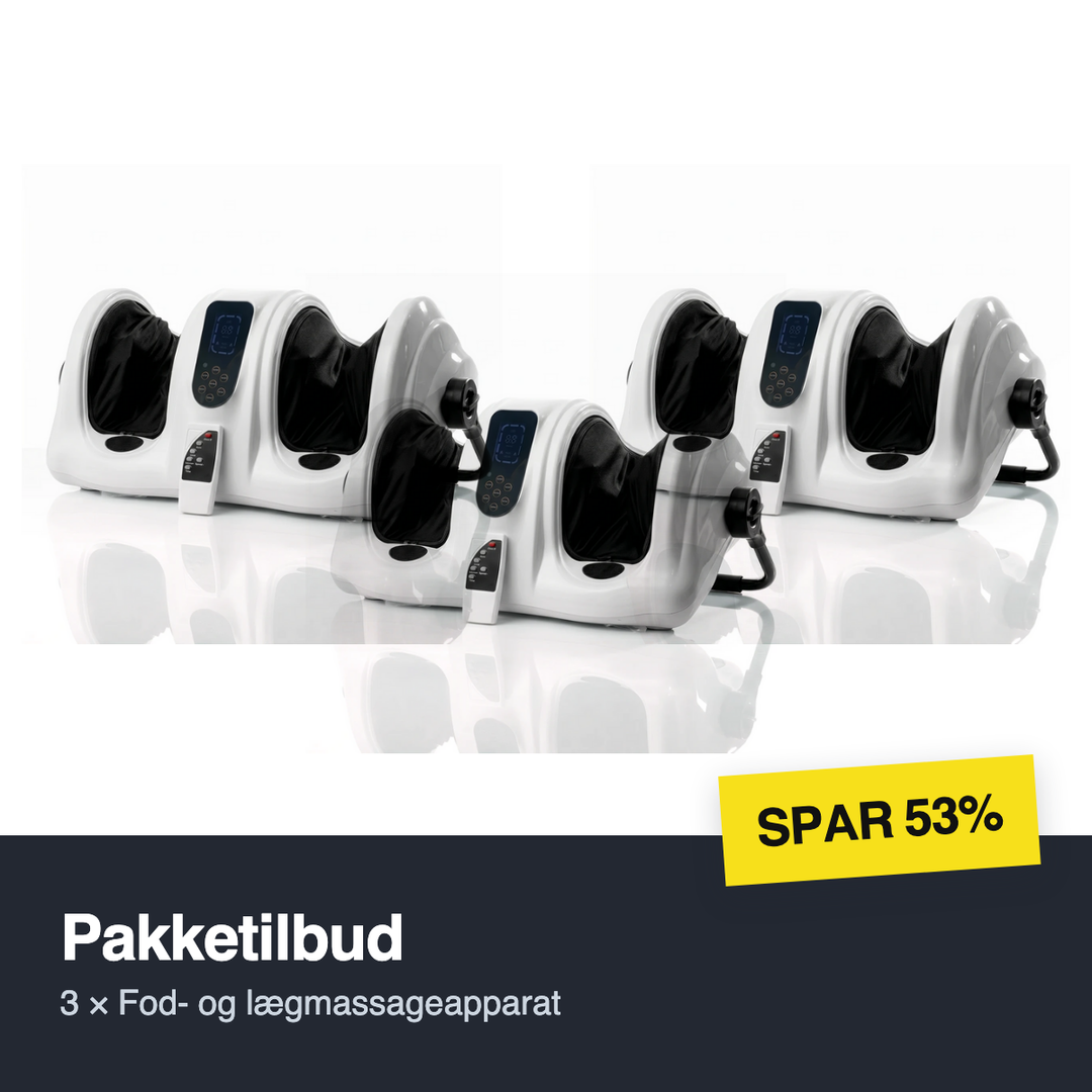 Pakketilbud — 3 × Fod- og lægmassageapparat, spar 53%