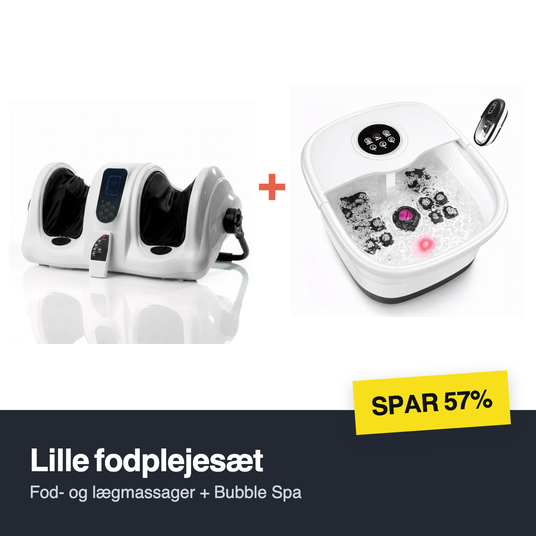 Lille fodplejesæt — Fod- og lægmassager og Bubble Spa, spar 57%