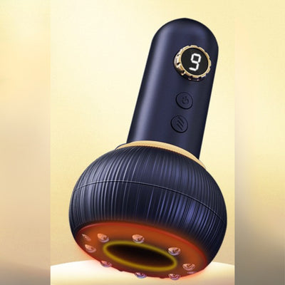 Elektrisk smart skrabeinstrument med opvarmning, bærbar kopning, vakuum negativ tryk sugning, hjemme massager og meridianbørste