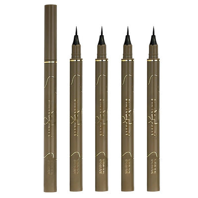 0.005mm flydende eyeliner pen bomuldshoved hurtigtørrende vandfast farve ultrafin eyeliner pen langtidsholdbar og ikke let at smøre ud