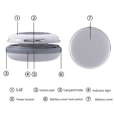 Bærbar aroma diffusor luftfrisker rund hjem lys luksus kompakt ren æterisk olie aroma diffusor