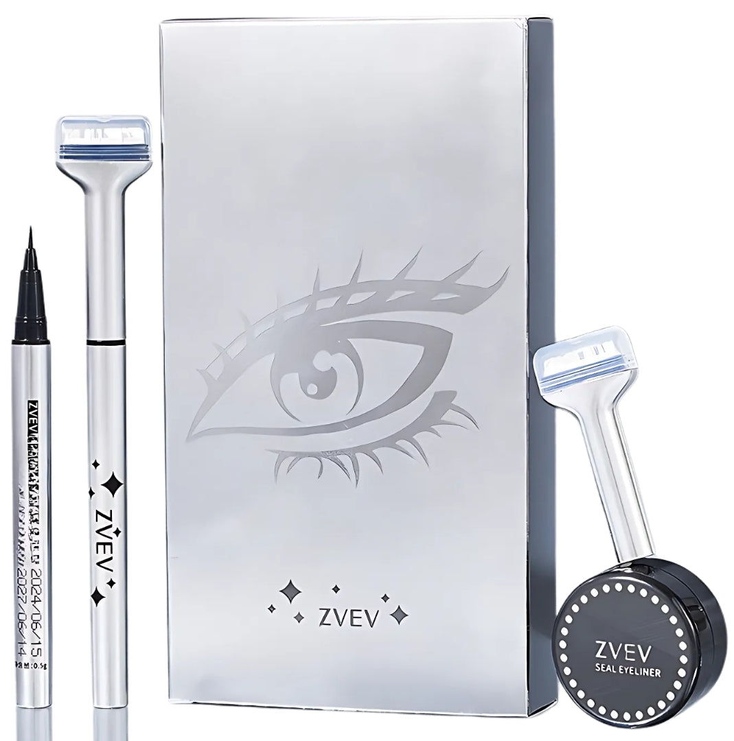 Øjenvippestempler Pen 2 i 1 Nedre øjenvippeforseglingsværktøj Hurtigtørrende Sort Brun Flydende Eyeliner Pen Øjenvippesimulering Makeup