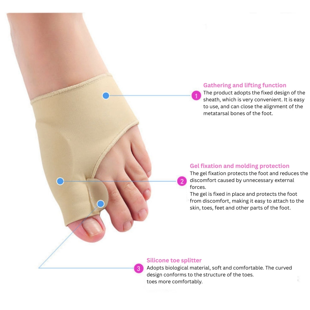 Tåseparator Hallux Valgus Knystkorrektor Hammertå Retter Fodsmertelindring Ortopædisk Pedicureværktøj Fodpleje