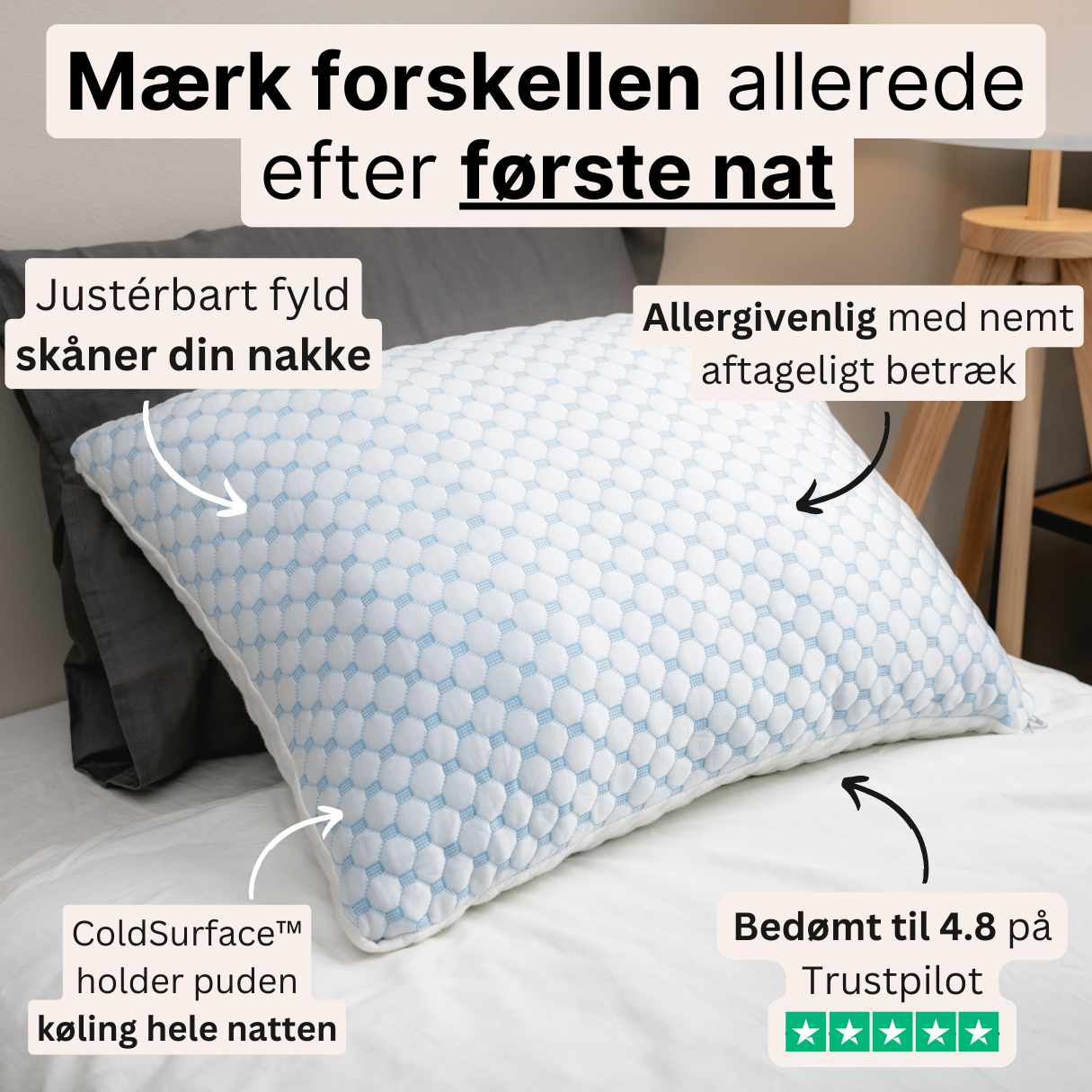 Kølende Dyne- og Pudesæt (PAKKETILBUD)