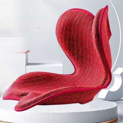 Ergonomisk taljepude til siddende stol Japansk kronbladspude for at forhindre pukkelryggen i at sidde på kontoret i lang tid