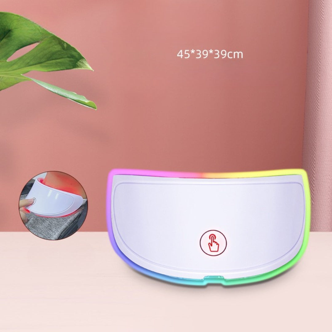 LED-lys syv-farve touch foton hudforyngelse hals maske blegning spektrum anti-acne maske hjem skønhed instrument