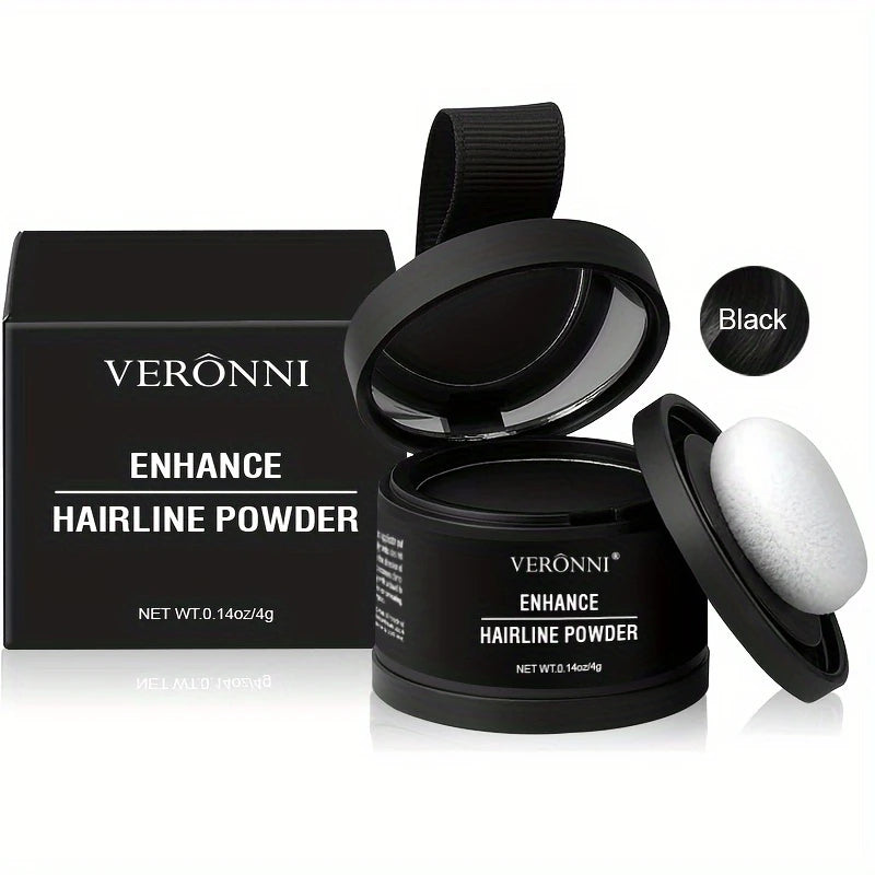 Hairline Shadow Powder, pletfri, skjuler øjeblikkeligt hårgrænse og hårrødder, vandtæt hårlinjepudderfiller til et naturligt look, med plantesqualane.