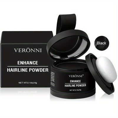 Hairline Shadow Powder, pletfri, skjuler øjeblikkeligt hårgrænse og hårrødder, vandtæt hårlinjepudderfiller til et naturligt look, med plantesqualane.
