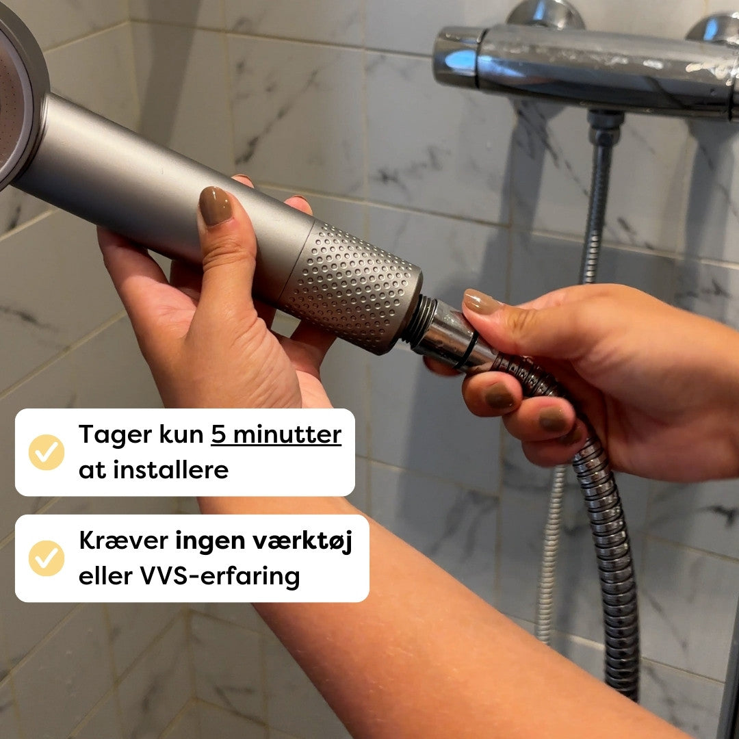 PureNordic - Brusehoved inkl. kalkfilter