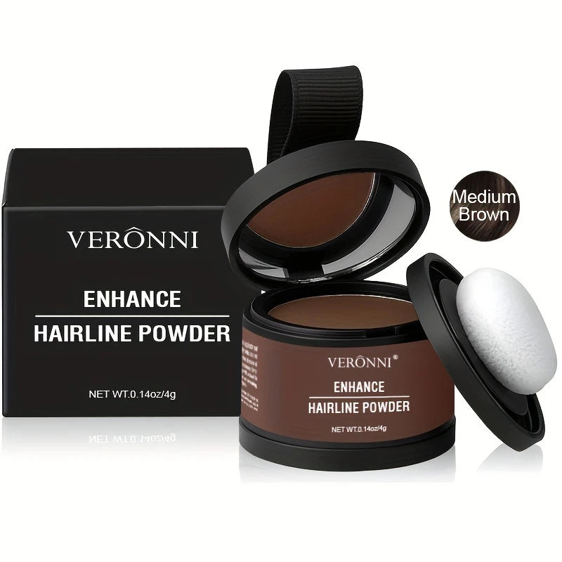 Hairline Shadow Powder, pletfri, skjuler øjeblikkeligt hårgrænse og hårrødder, vandtæt hårlinjepudderfiller til et naturligt look, med plantesqualane.