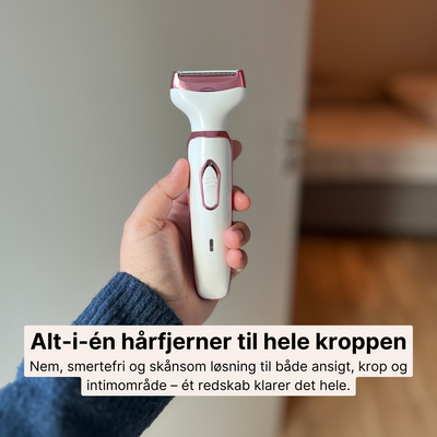 GlowTrim – 4-i-1 Hårfjerner med LED og Udskiftelige Hoveder