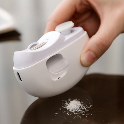 Elektrisk negleklipper Automatisk manicure trimmer med lys Voksen baby fingernegl tå saks pedicure polering negle cutter