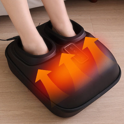 Fodmassageapparat med shiatsu kompression varmefunktion 3 hastigheder timer, størrelse 36-48, 30,7 cm, 7,74 kg – hjemmebrug