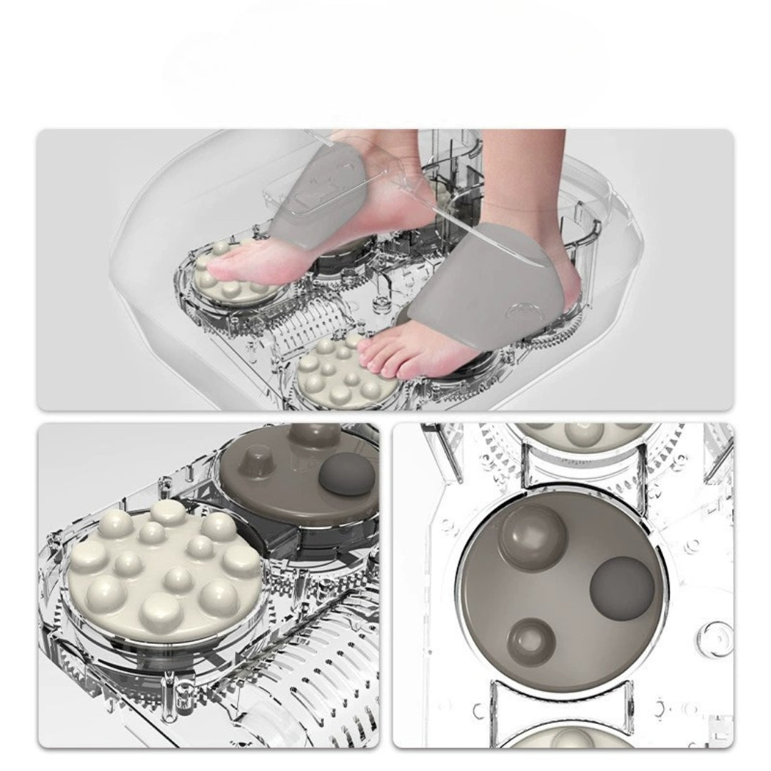 Fodmassageapparat med shiatsu kompression varmefunktion 3 hastigheder timer, størrelse 36-48, 30,7 cm, 7,74 kg – hjemmebrug