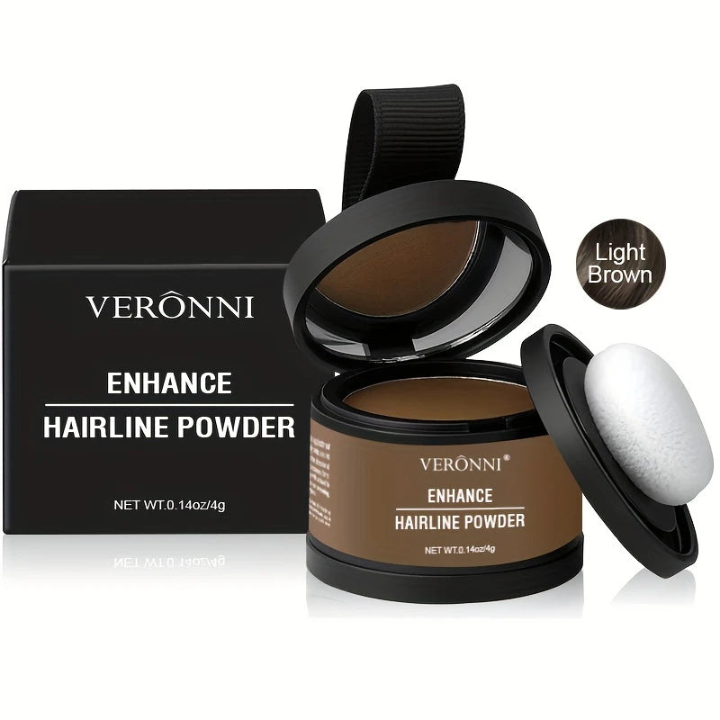 Hairline Shadow Powder, pletfri, skjuler øjeblikkeligt hårgrænse og hårrødder, vandtæt hårlinjepudderfiller til et naturligt look, med plantesqualane.