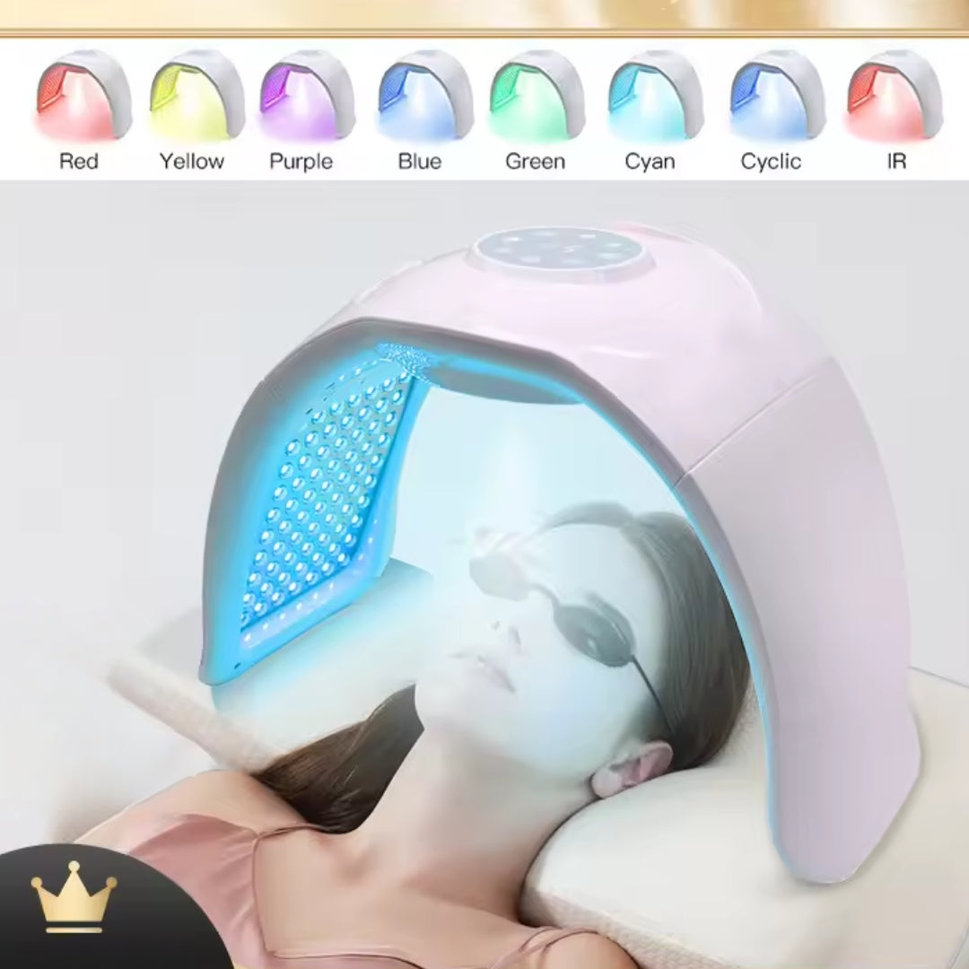 Nano fugtgivende spray spektrometer 7-farvet foldbar fotodynamisk rød og blå fotonmaske skønhedsinstrument