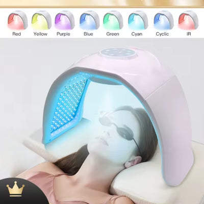 Nano fugtgivende spray spektrometer 7-farvet foldbar fotodynamisk rød og blå fotonmaske skønhedsinstrument