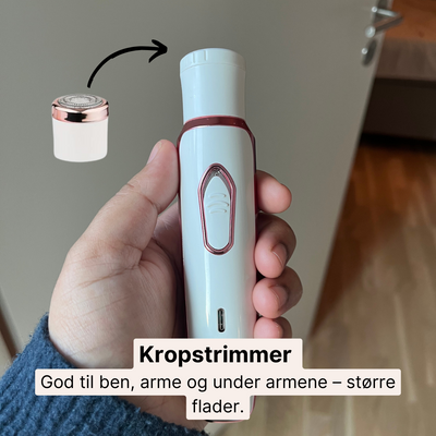 GlowTrim – 4-i-1 Hårfjerner med LED og Udskiftelige Hoveder