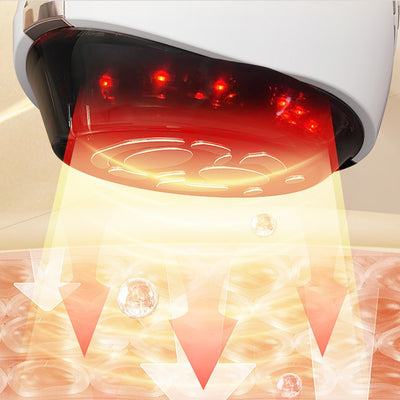 Skønhedsinstrument ansigtsskønhedssalon mikrostrøm hudforyngelse kold og varm komprimering farve lys introduktion instrument hjem løft vibrationer massageapparat