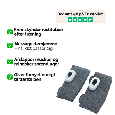 Lufttryksmassage til ben og lægge – Øger blodcirkulationen og lindrer ømhed