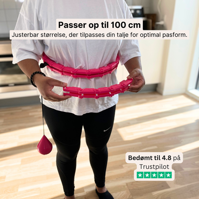 Vibrationstræner + Justerbar hulahopring med vægt (PAKKETILBUD)
