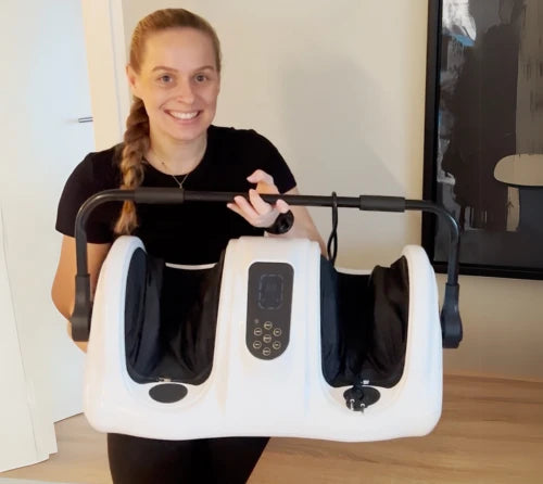 Fodmassageapparatet kommer med 30-dages tilfredshedsgaranti