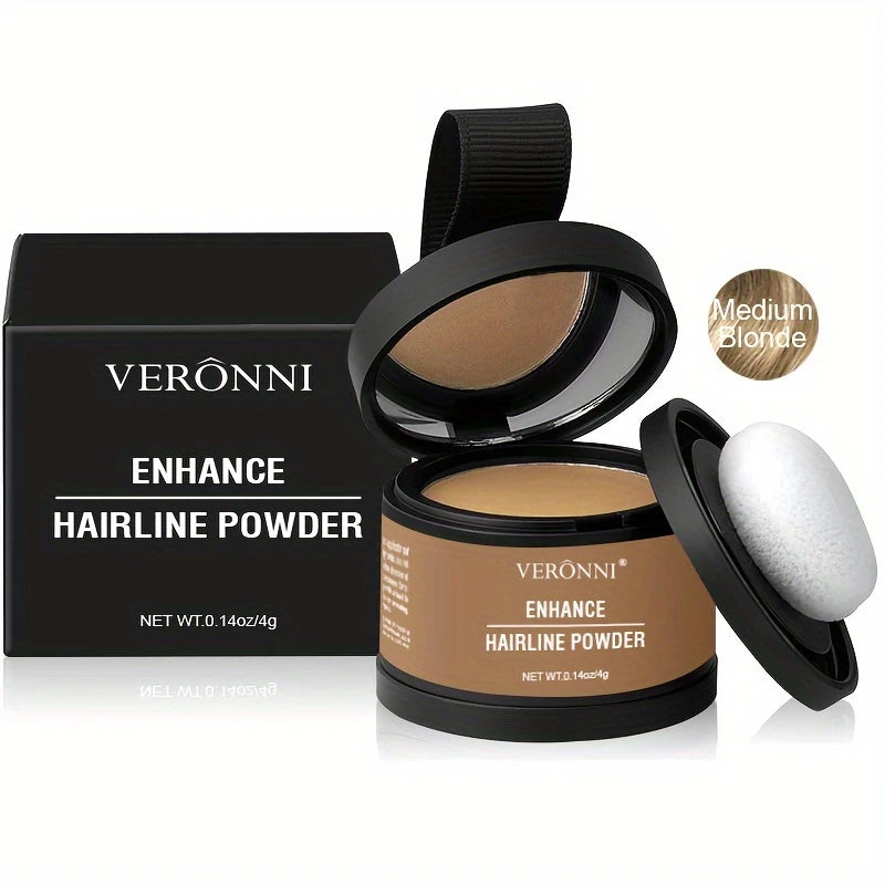 Hairline Shadow Powder, pletfri, skjuler øjeblikkeligt hårgrænse og hårrødder, vandtæt hårlinjepudderfiller til et naturligt look, med plantesqualane.