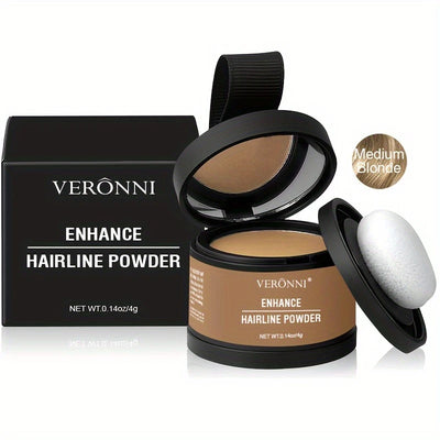 Hairline Shadow Powder, pletfri, skjuler øjeblikkeligt hårgrænse og hårrødder, vandtæt hårlinjepudderfiller til et naturligt look, med plantesqualane.