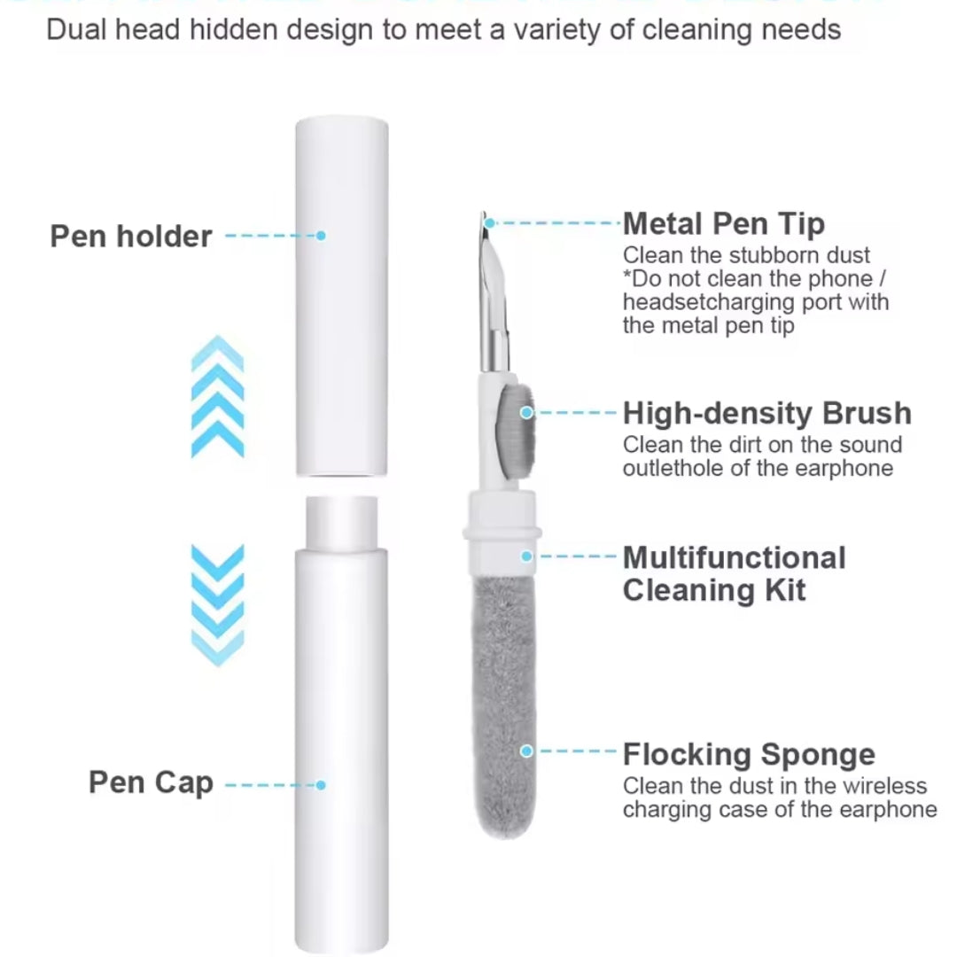 Bluetooth-headset rengøringsbørste ørepropper Clean Pen tastaturrenser ørepropper rengøringspen