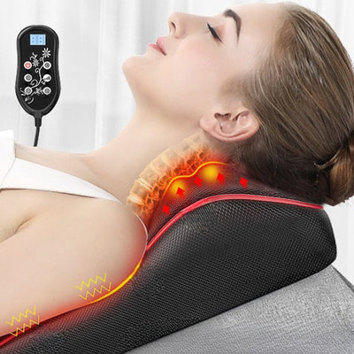 Cervikal massageapparat nakke talje ryg multifunktionel lændepude fuld krop elektrisk skulderpude