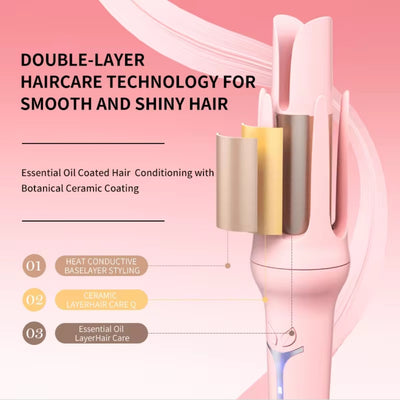 Automatisk krøllejern 32 mm Big Roll Anion Ceramic curler 4-trins justerbar hurtig opvarmning mode styling værktøj