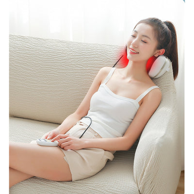 Bil elektrisk cervikal rygsøjle massage instrument intelligent fjernbetjening hoved og nakke varm æltning fysioterapi hoved terapi instrument massagepude