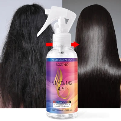 100 Ml Hårglatt Spray, En Must-Have Til Kvinder, Giver Blødt Dybdt Næringsgivende, Tilbyder Dybdt Pleje Som En Hårmaske, En Flaske Spray Lader Dig Nyde I Silkefølende Hår, En Essentiel Gave Til Ferie