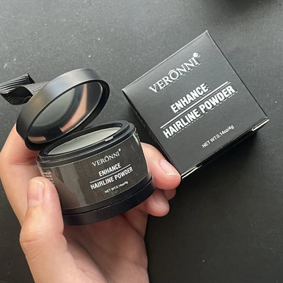 Hairline Shadow Powder, pletfri, skjuler øjeblikkeligt hårgrænse og hårrødder, vandtæt hårlinjepudderfiller til et naturligt look, med plantesqualane.