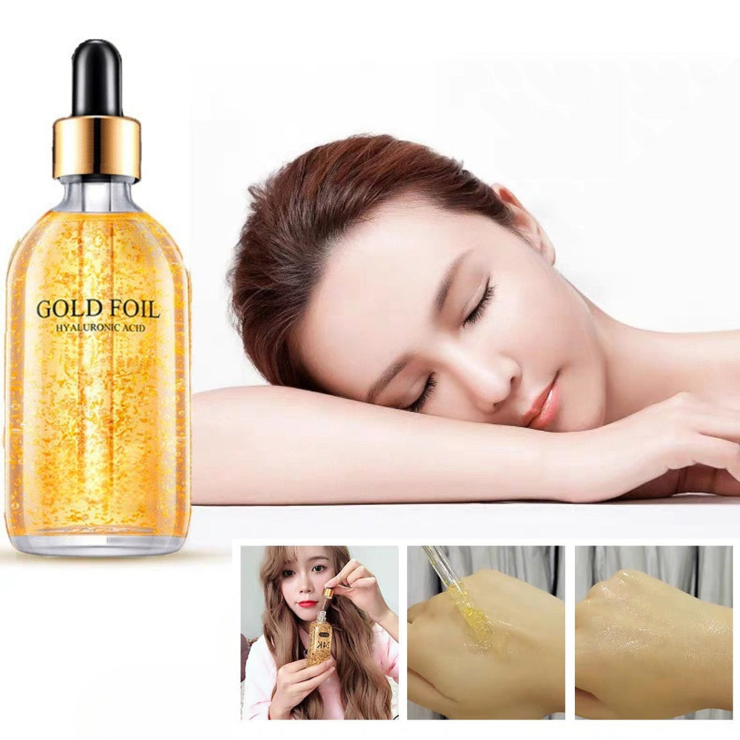 24k Guld Hyaluronsyre Nicotinamid Ansigtsserum – Anti-Aging, Ansigtsløftende, Collagenessens, Hudpleje, Hvidgørende Serum