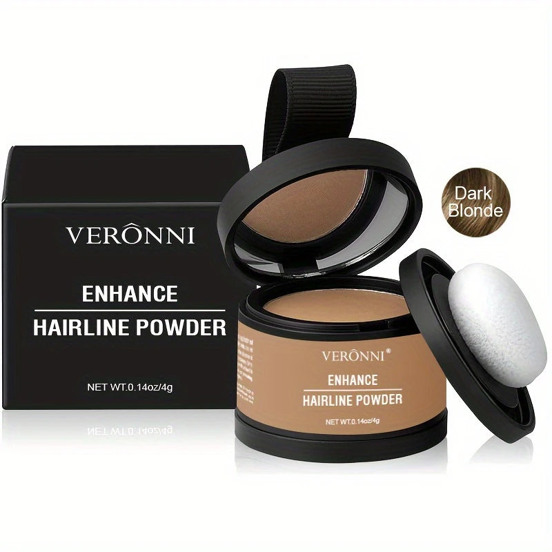 Hairline Shadow Powder, pletfri, skjuler øjeblikkeligt hårgrænse og hårrødder, vandtæt hårlinjepudderfiller til et naturligt look, med plantesqualane.