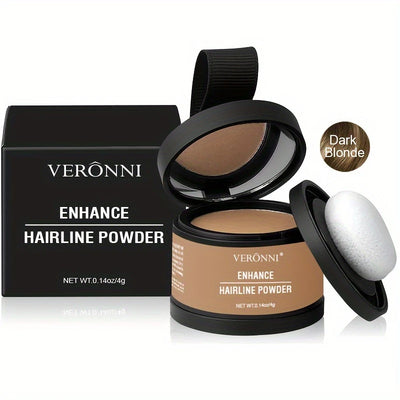 Hairline Shadow Powder, pletfri, skjuler øjeblikkeligt hårgrænse og hårrødder, vandtæt hårlinjepudderfiller til et naturligt look, med plantesqualane.