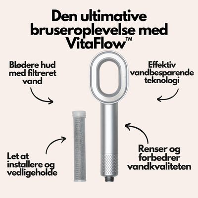 VitaFlow™ Wellness-brusehoved med filtreringsteknologi