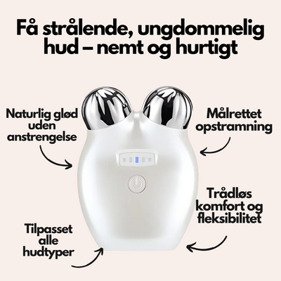 GlowSculpt EMS Facial Massager - V-Form Lift med mikrostrøm og anti-age effekt