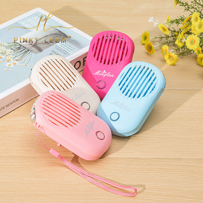 Blæseløs ventilator, aircondition, hurtig tørring af silkeøjenvippeforlængelse, bærbar USB mini-ventilator, farvet øjenvippeventilator.