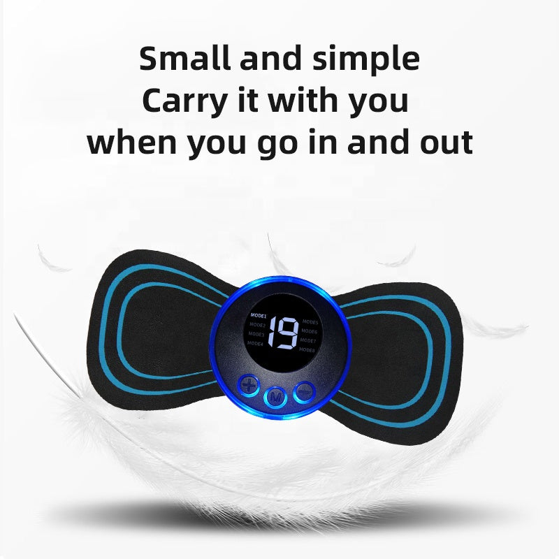 Intelligent puls mini cervikal massageapparat massageplaster bærbar afslapningsplaster fuld krop sener afslapning