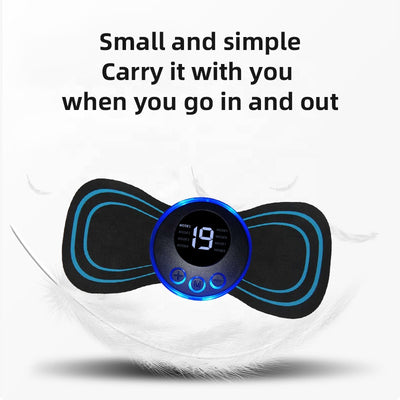 Intelligent puls mini cervikal massageapparat massageplaster bærbar afslapningsplaster fuld krop sener afslapning