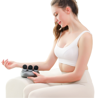 6 Head Massage Gun Håndholdt fuld kropstræningsrem massageapparat Deep Tissue Impact til nakke og ryg Fascia Gun