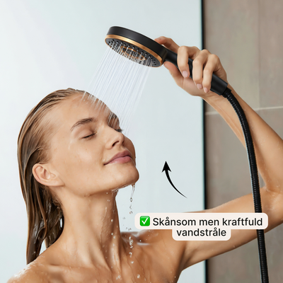 Brusehoved – Vandbesparende med stopfunktion