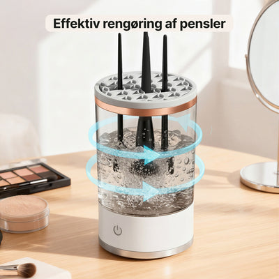 Elektrisk penselrenser – Automatisk rengøring og tørring af makeuppensler