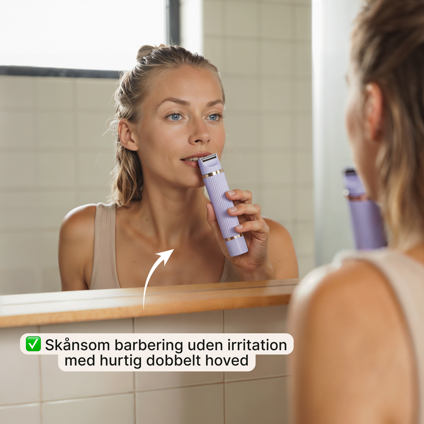 DuoShave – Elektrisk barbermaskine til kvinder