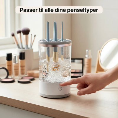Elektrisk penselrenser – Automatisk rengøring og tørring af makeuppensler