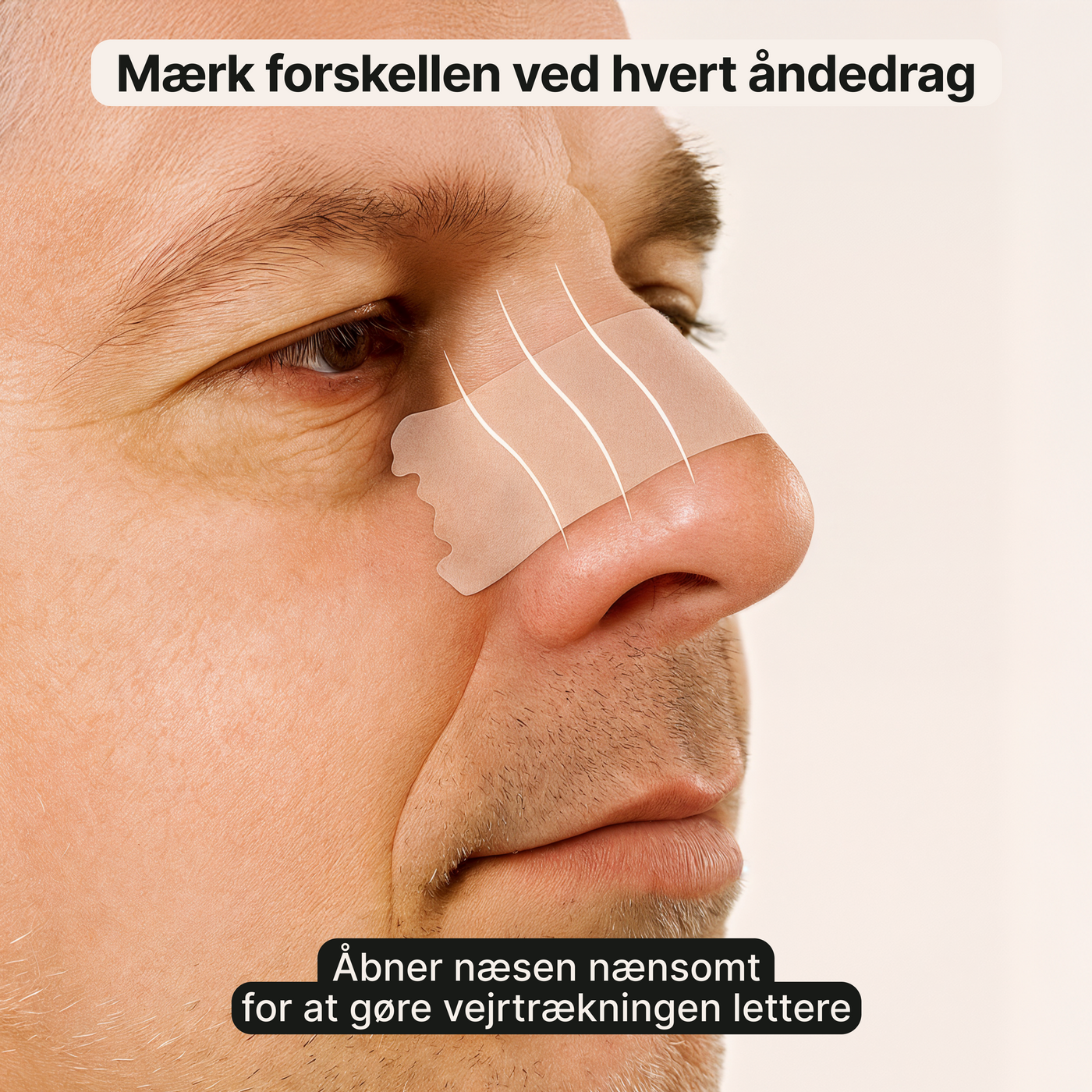 Næsestrips – Åbner næsen ved vejrtrækningsbesvær (100 stk.)